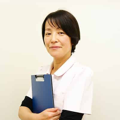 写真：がん性疼痛看護認定看護師　栗秋 佐智恵の顔写真